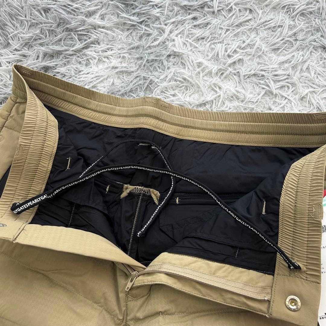 新品　パーリーゲイツ　パンツ　中綿　ストレッチ　ベージュ　防寒　サイズ6