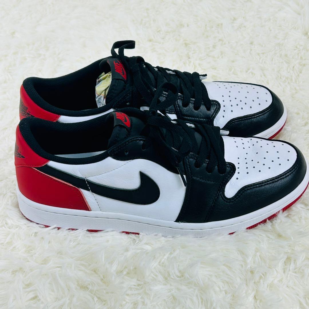 【極美品】名品　NIKE AIR JORDAN 1 LOW OG つま黒