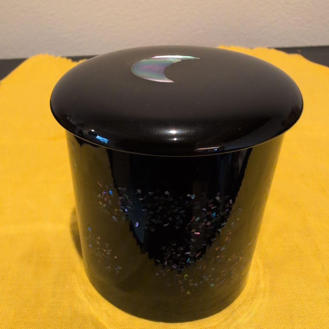 螺鈿 蒔絵 金輪寺久 茶入 共箱