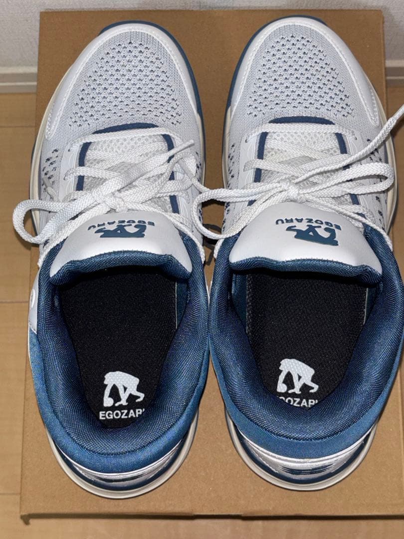 EGOZARU バスケットボールシューズ ホワイト/ネイビー