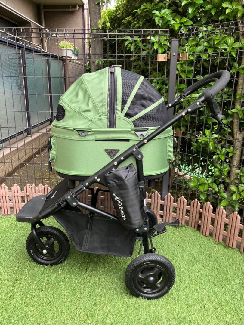 クマゴロー0409 AirBuggy 緑色 ベビーカー