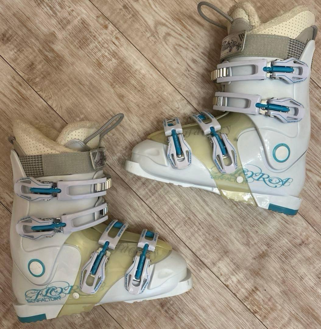◾️ショートスキーセット　板99㎝ ブーツ24㎝ 女性用　レディース用
