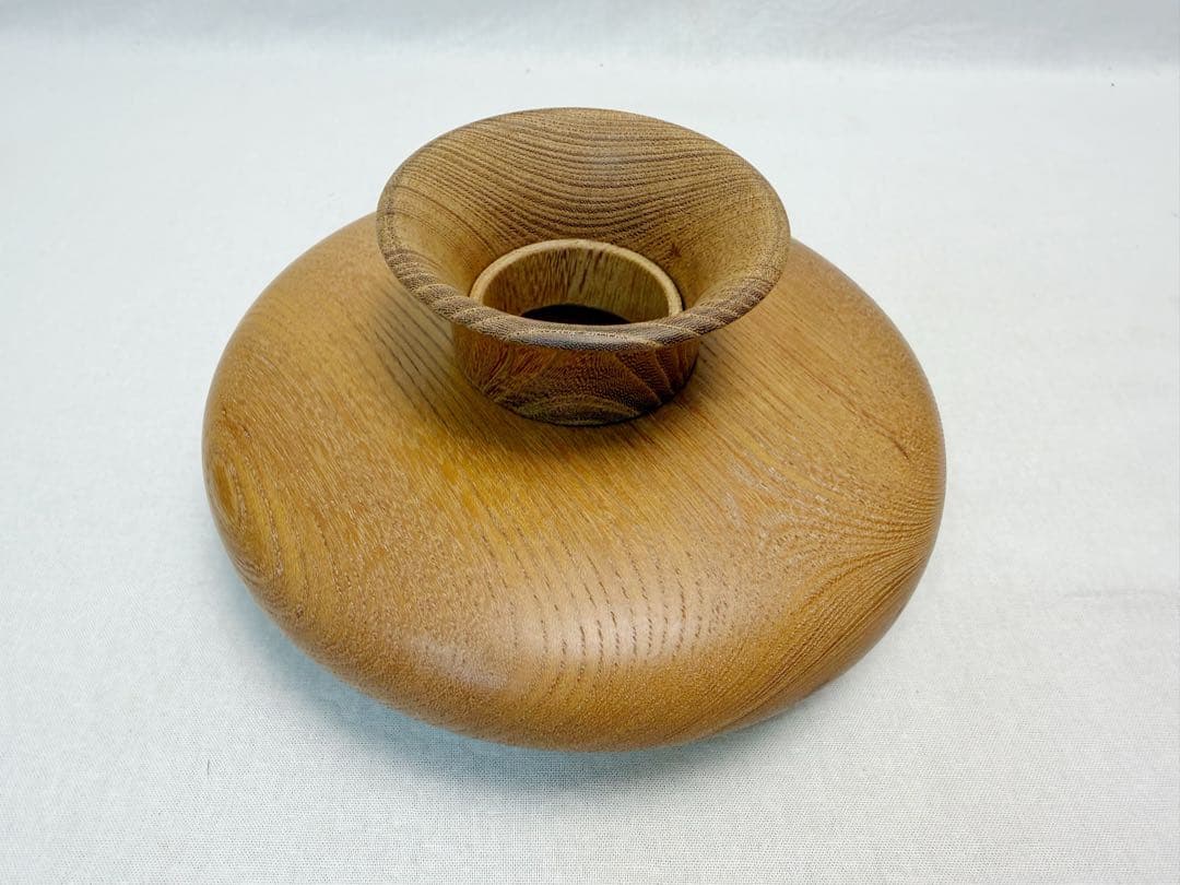 ほぼ未使用 茶道具 木製黒真塗 天目台 茶道具 欅 貴人台 2点 セット 元箱