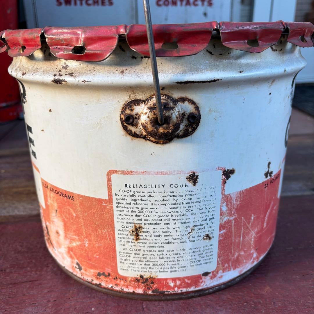 USA VINTAGE CO-OP GREASEオイル缶 1950s