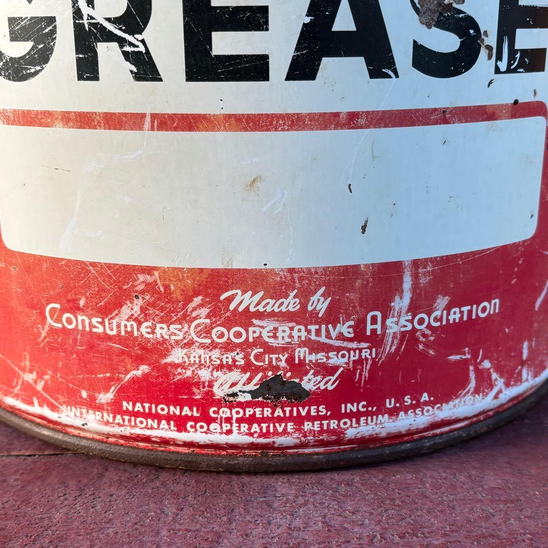USA VINTAGE CO-OP GREASEオイル缶 1950s