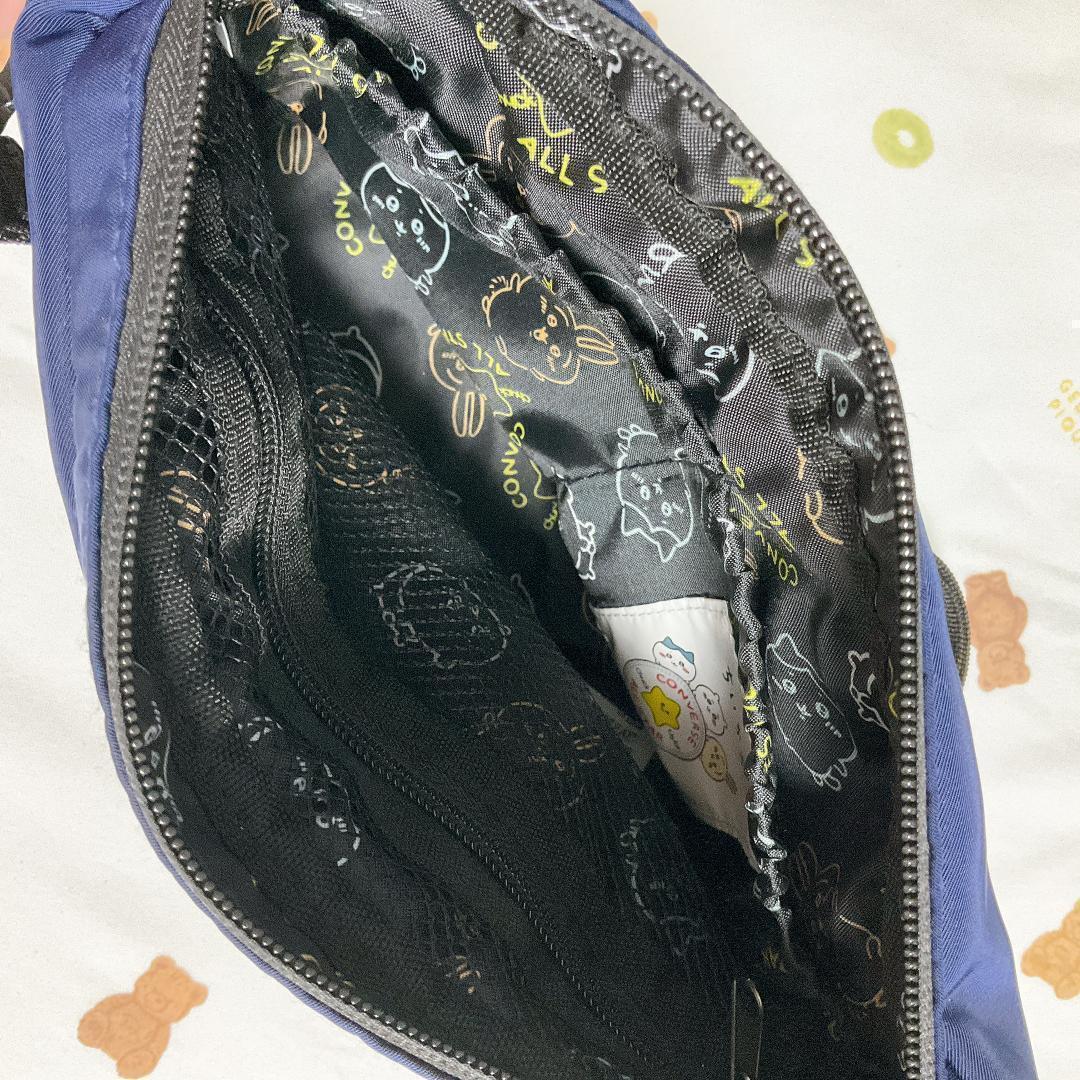 【匿名配送】ちいかわ CONVERSE コンバース ショルダーバッグ ネイビー