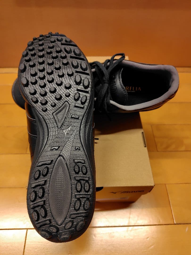 ミズノ モレリア サラ プロ ターフ フットサルシューズ 25.5cm 黒