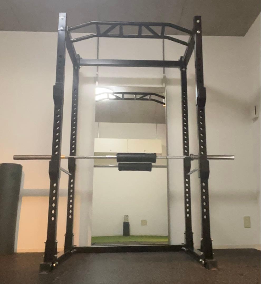 【アーモンド】パワーラック　オリンピックバー付