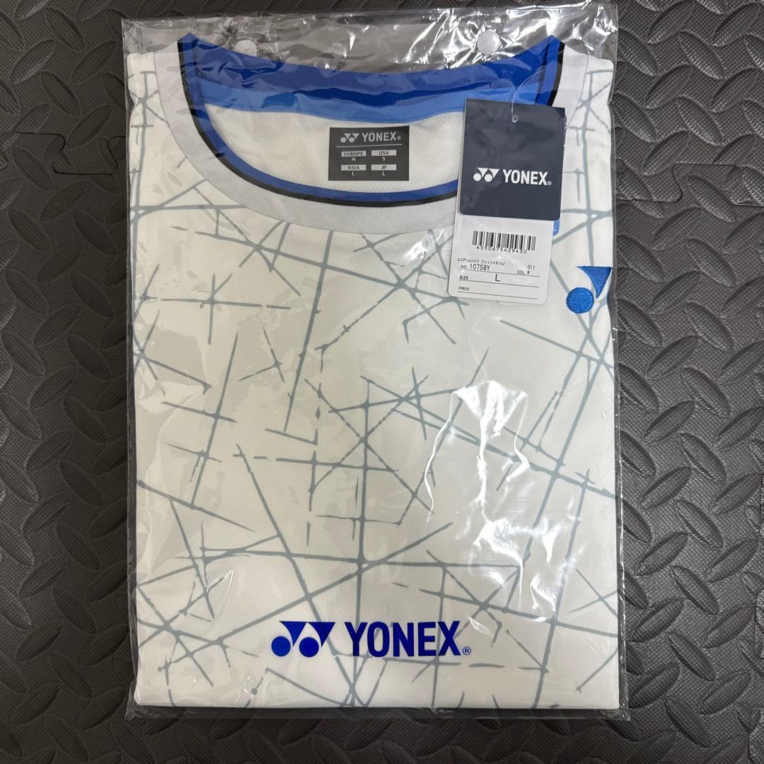 YONEX バドミントン ゲームシャツ L ホワイト NTT限定モデル