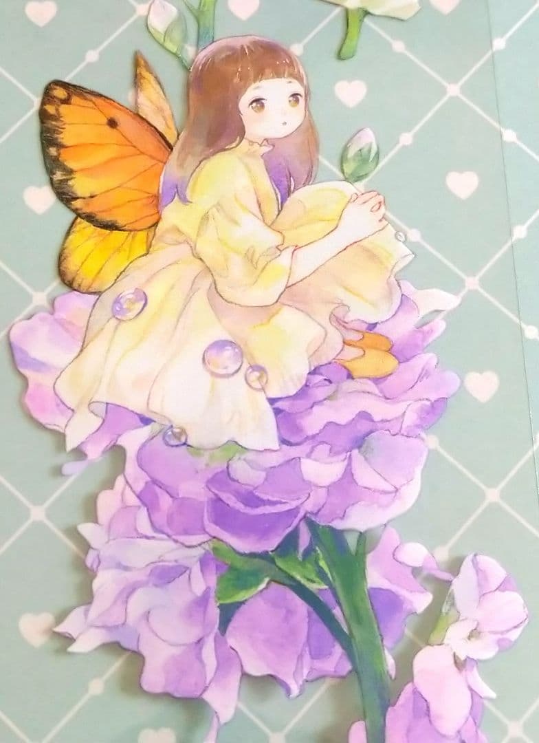 のこり２✩SALE✩789＃花间精灵(PET)欣甜切売り海外人物マステ女の子苜暖