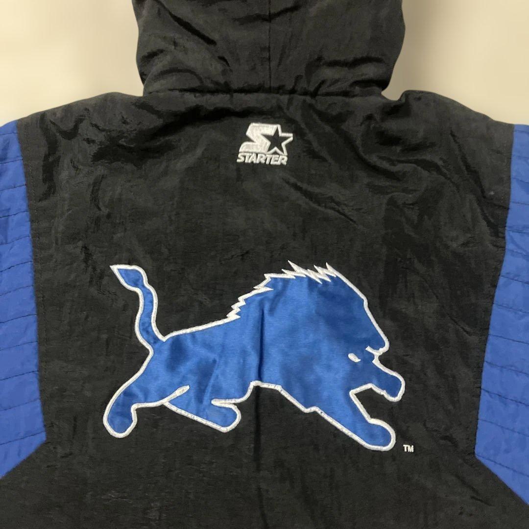 j27)スターターNFLライオンズ　たっぷり中綿キルティングプルオーバー XL