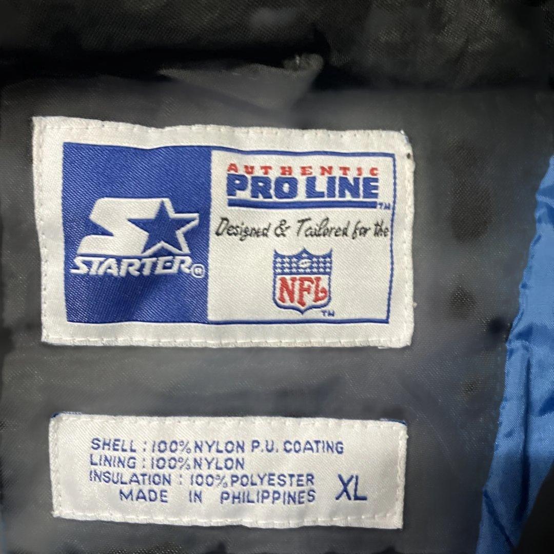 j27)スターターNFLライオンズ　たっぷり中綿キルティングプルオーバー XL