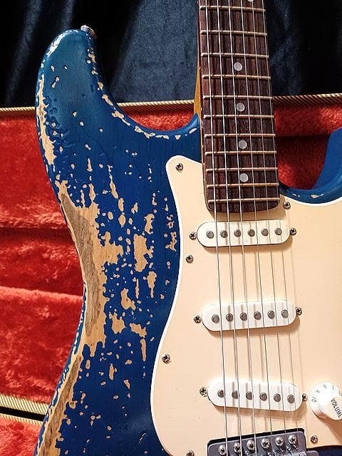 ギター Custom HardRelic Trans Blue Stratocaster