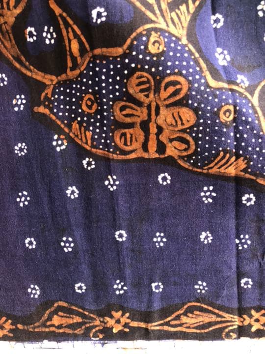 週末お値下げします！手描きオールドバティック(8337)