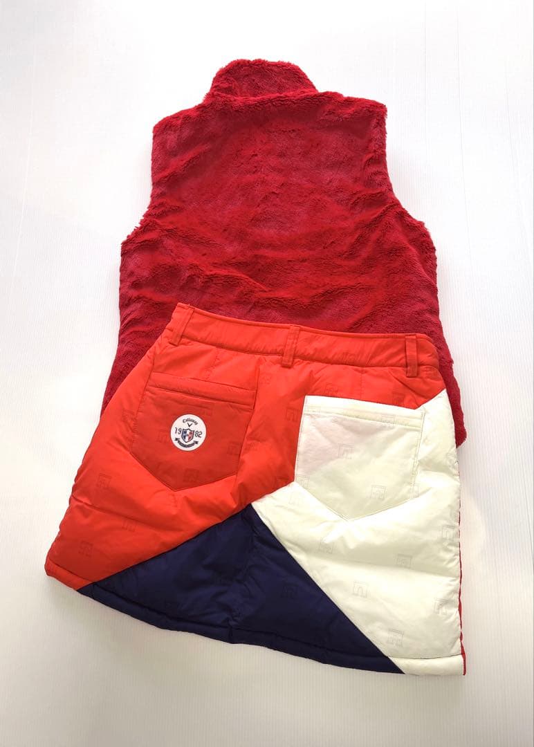 キャロウェイ　上下セット　リバーシブルベスト　ダウンスカート