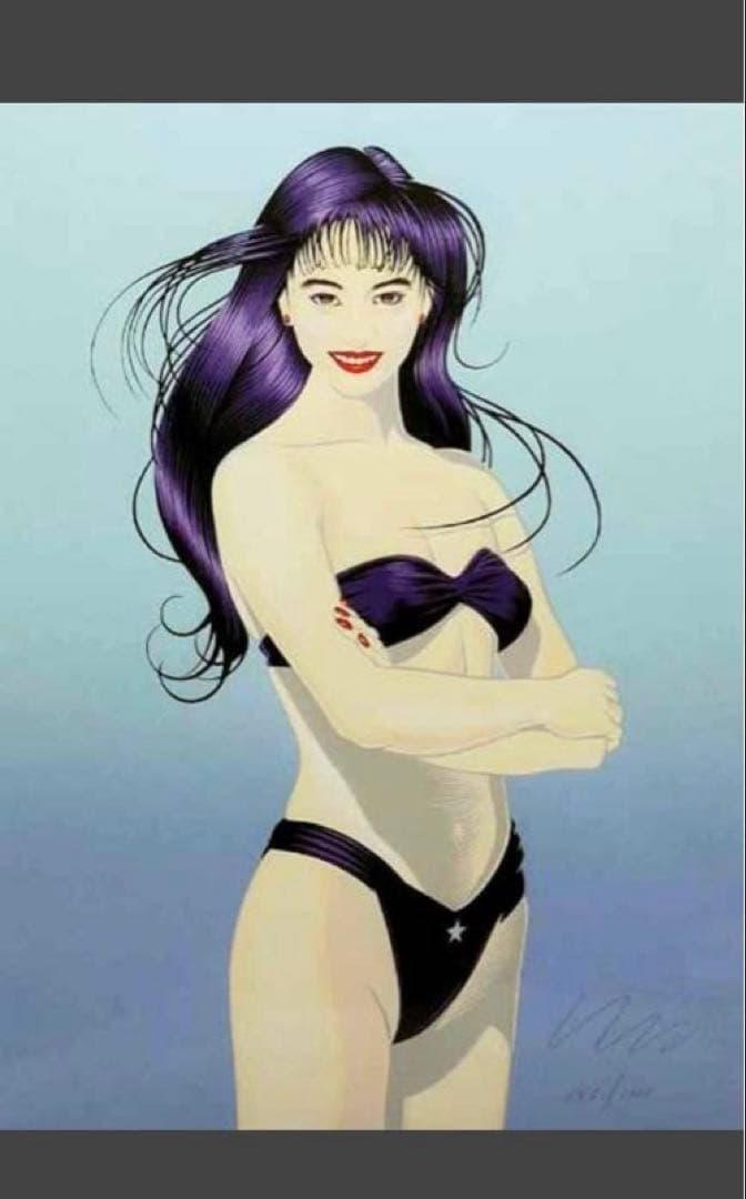 ロバート　ブルー 中山美穂　Mind Game シルクスクリーン　マインドゲーム