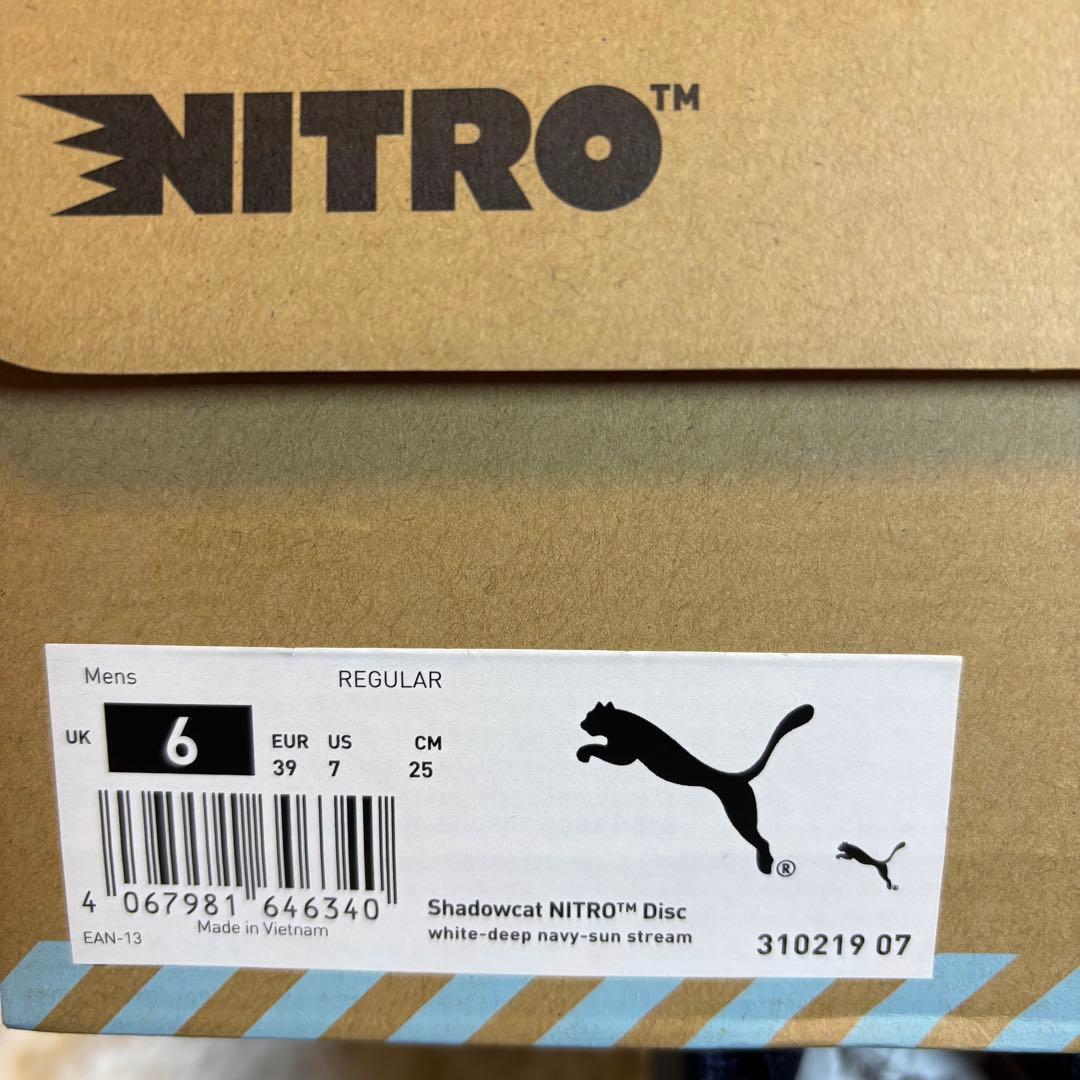 【未使用】PUMA NITRO スパイクレスゴルフシューズ BOA 25cm白紺