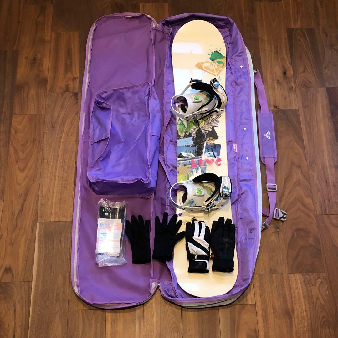 ROXY sugar スノーボード 板 バインディング グローブ バック スノボ