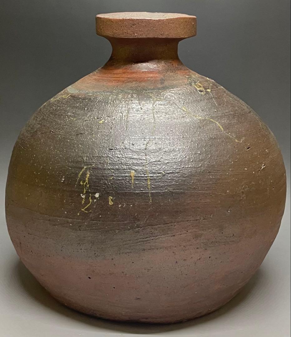 ヨシモ※プロフ必読※　古備前　桃山時代　蕪徳利　箱付　Q772