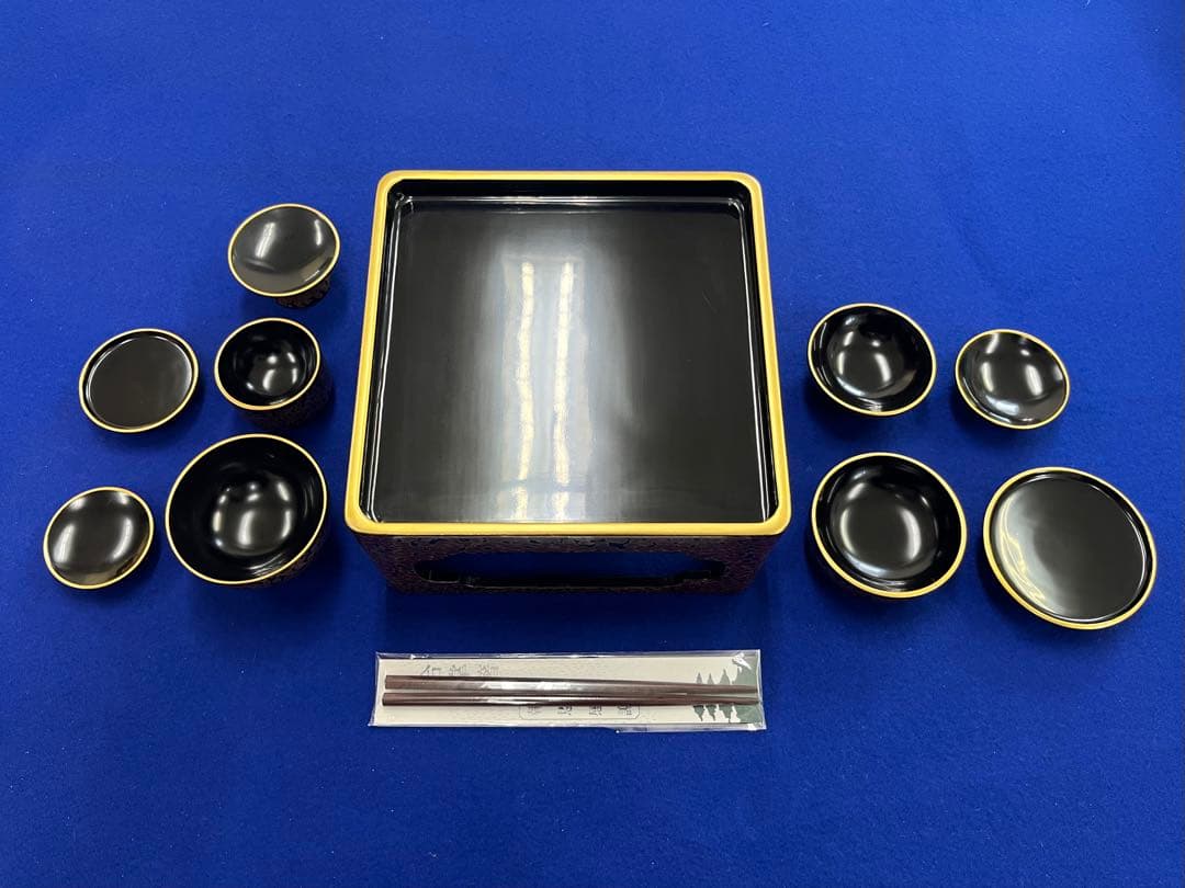 仏膳椀セット 金虫喰 会津塗 木製 特価‼︎