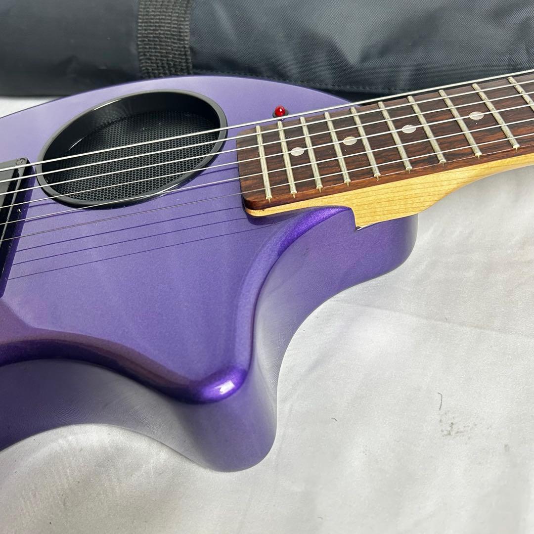 《美品》ZO-3 メタリックパープル アンプ内蔵ミニギター ソフトケース付