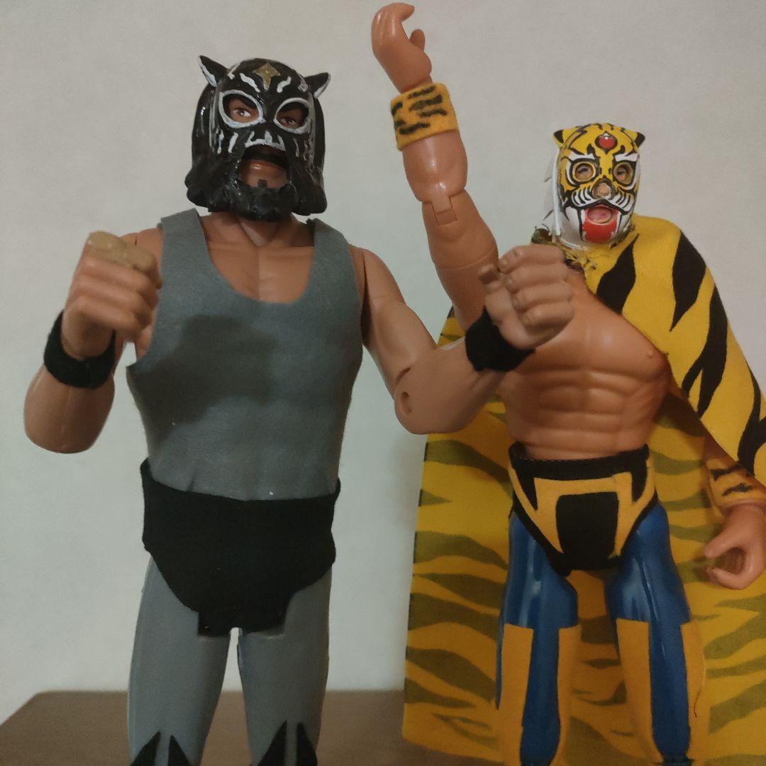 プロレス　レスラーフィギュア2体セット　自作