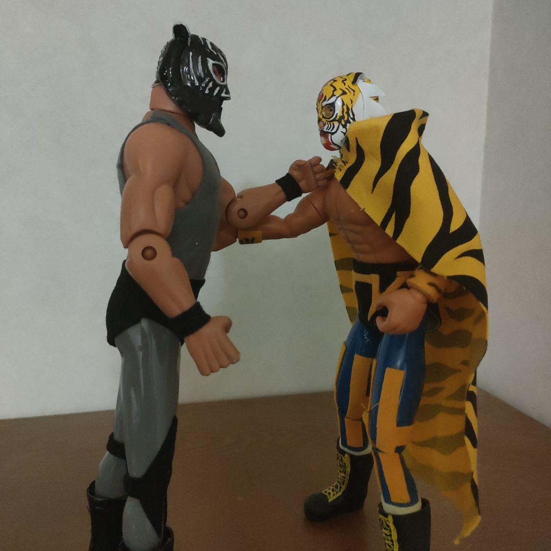 プロレス　レスラーフィギュア2体セット　自作