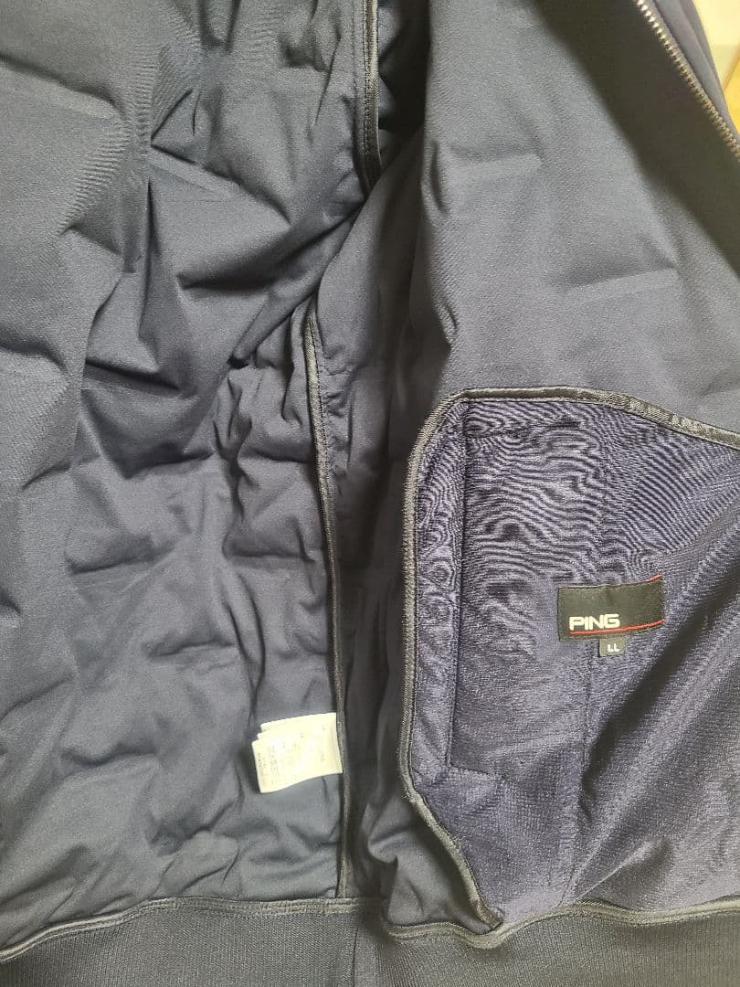 PING ネイビー キルティングジャケット