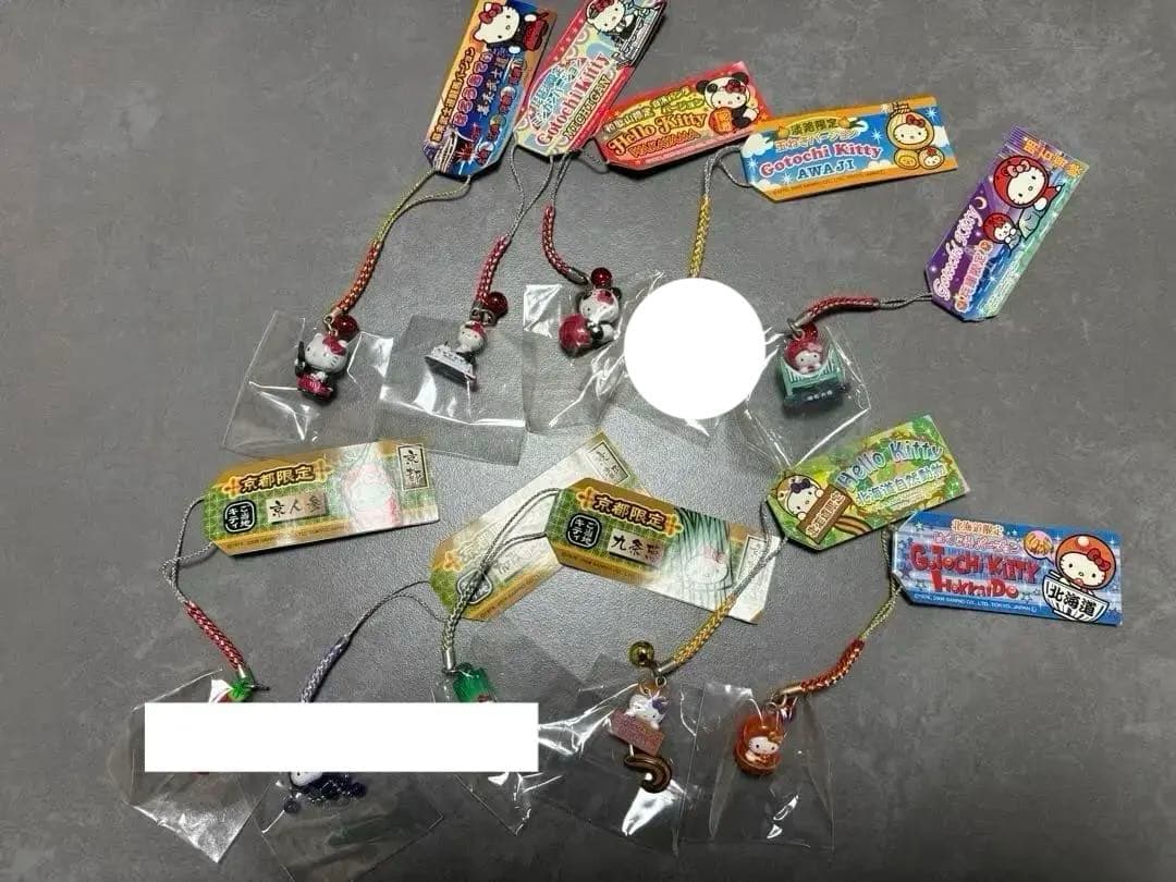 ご当地キティ 根付 ストラップ 年代物 地域限定