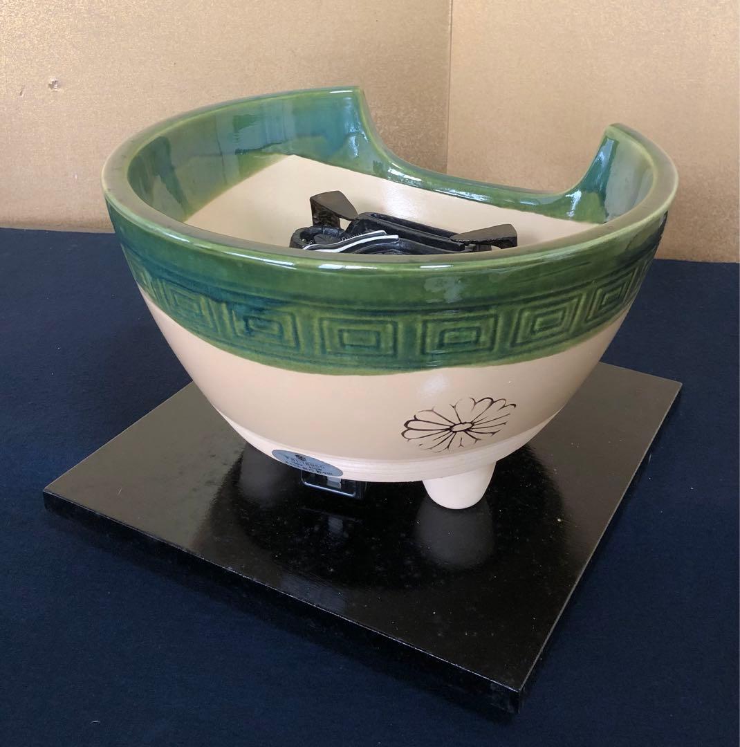 《R》茶道具 織部B 野々田式 風炉型電熱器 元箱　260109き2