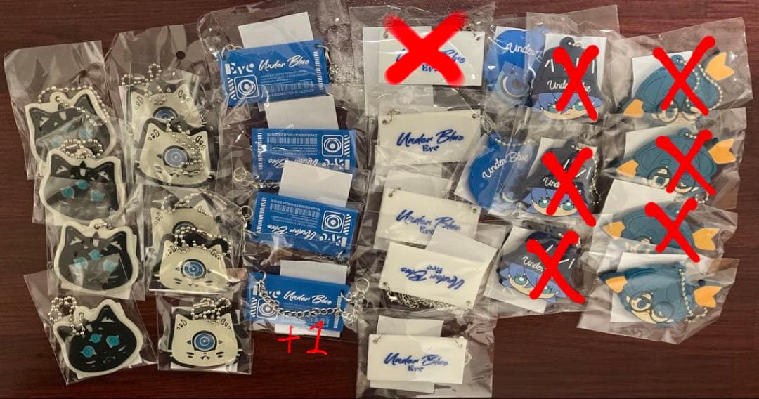 Eveグッズ(くじ)まとめ売り　お茶会〜UnderBlueまで