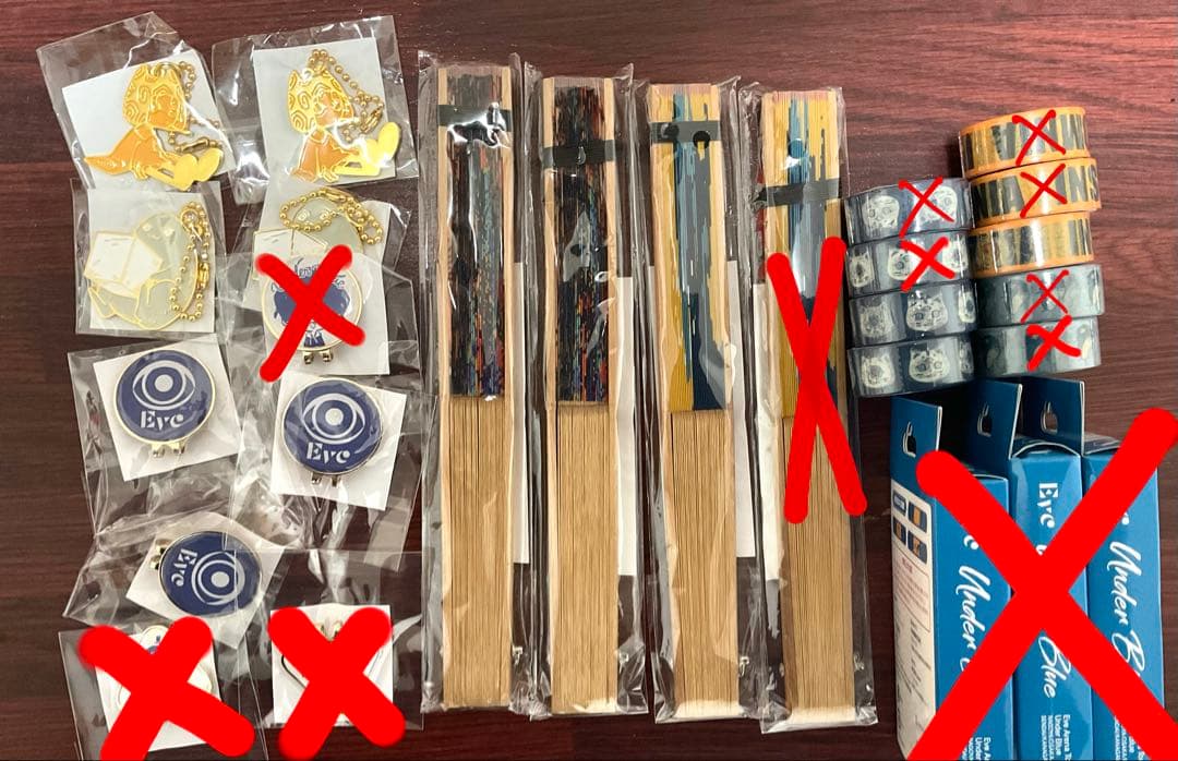 Eveグッズ(くじ)まとめ売り　お茶会〜UnderBlueまで