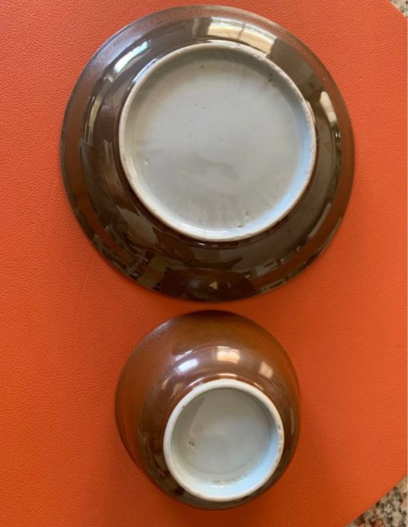 中国古美術品　清の康熙時代　青花五彩茶碗　本物保証