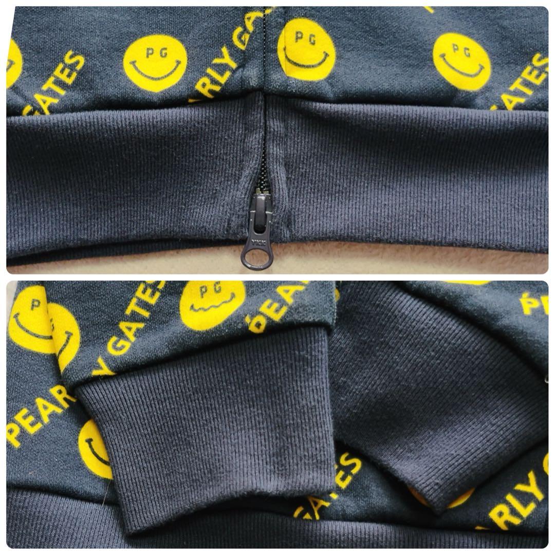 美品　パーリーゲイツ　セットアップ　にこ　スマイル　パーカー　スカート　デニム