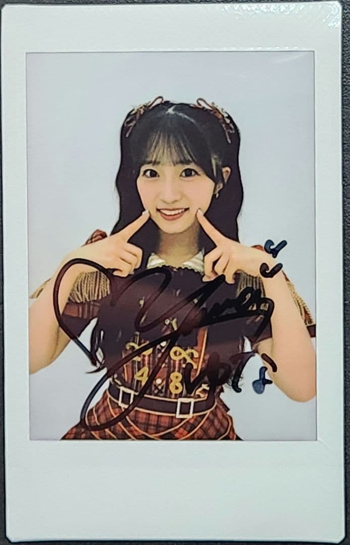 AKB48 秋山由奈 武道館20周年LIVE チャンスくじD賞 サイン入りチェキ