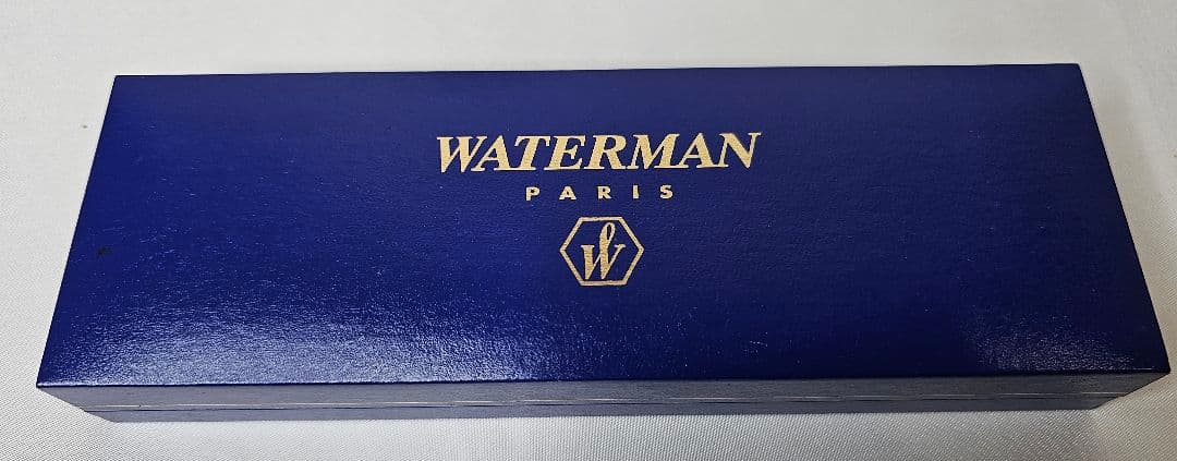 【希少】WATERMAN ウォーターマン 万年筆 ブルー ゴールド18k 750