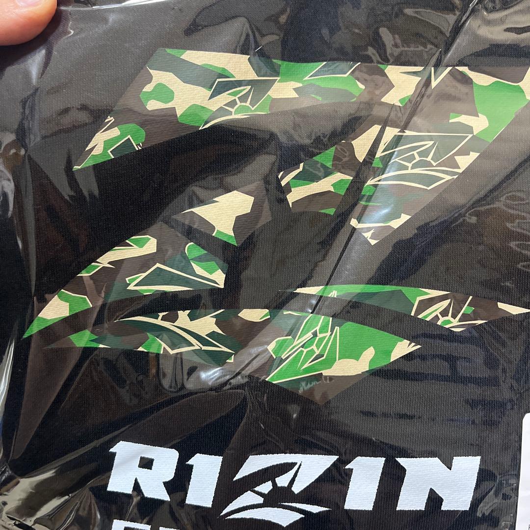RIZIN CAMO スウェットパーカー L ブラック