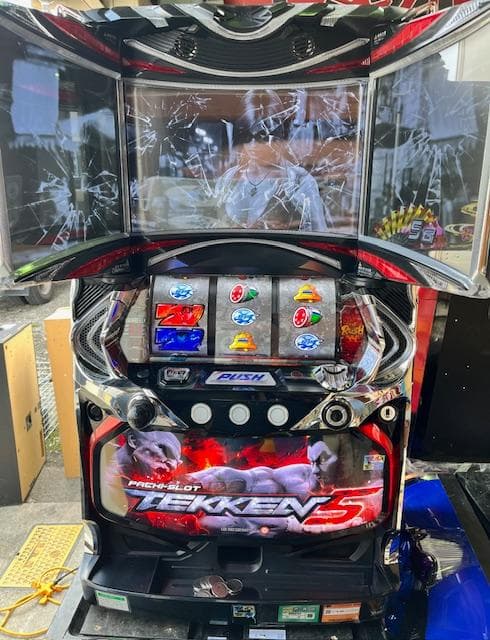 パチスロ実機Sパチスロ鉄拳5DC不要機ボリューム調整付