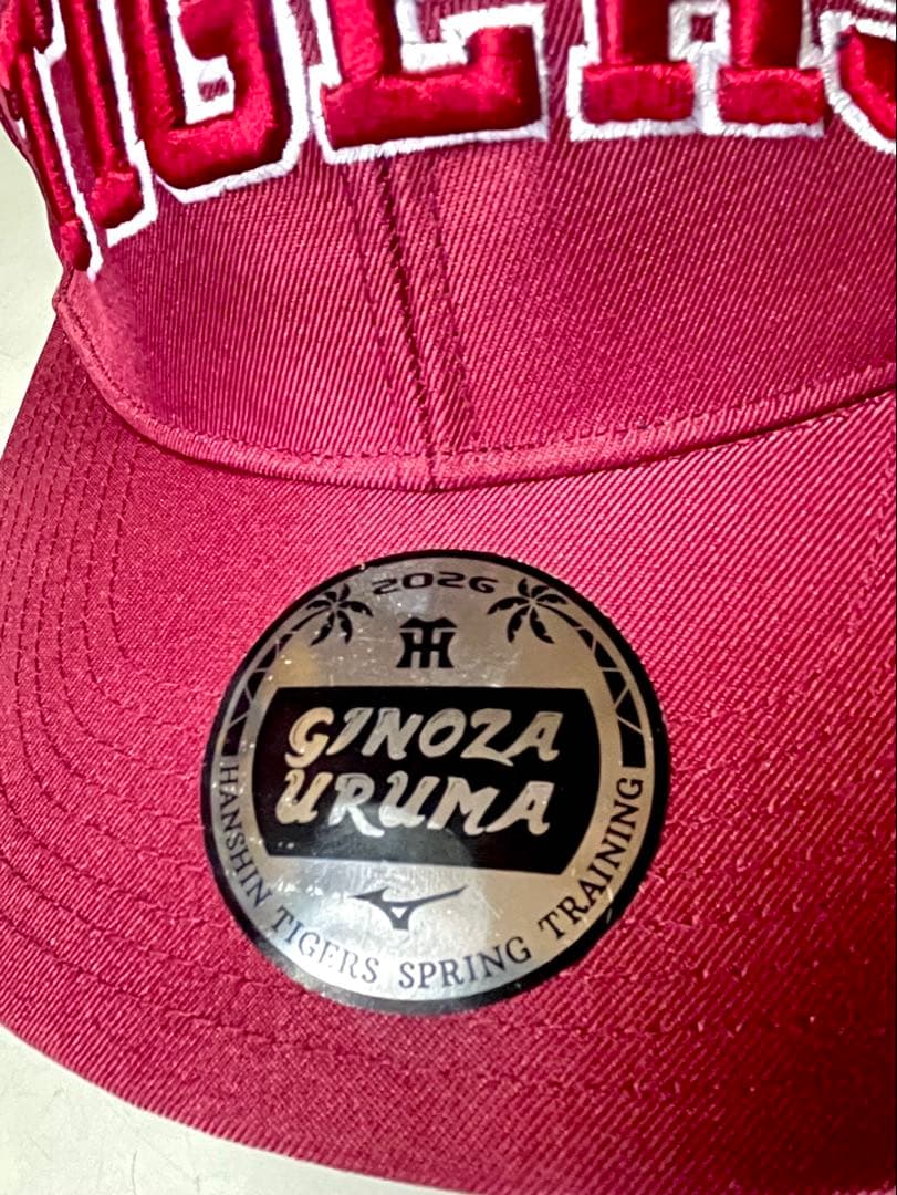 新品未使用 阪神タイガース 宜野座 うるま キャンプ メディア関係者用 キャップ