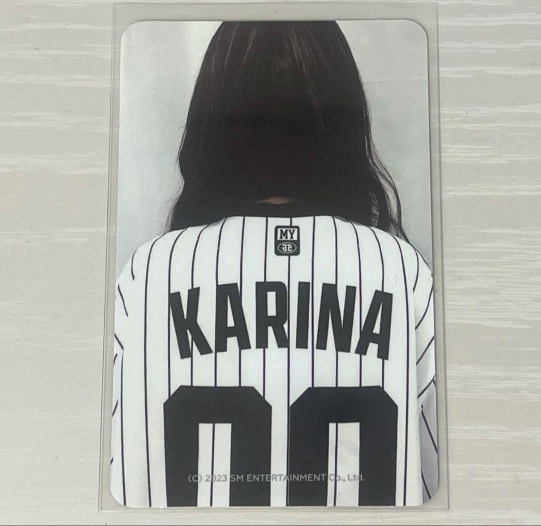 aespa ベースボール ユニフォーム トレカ カリナ