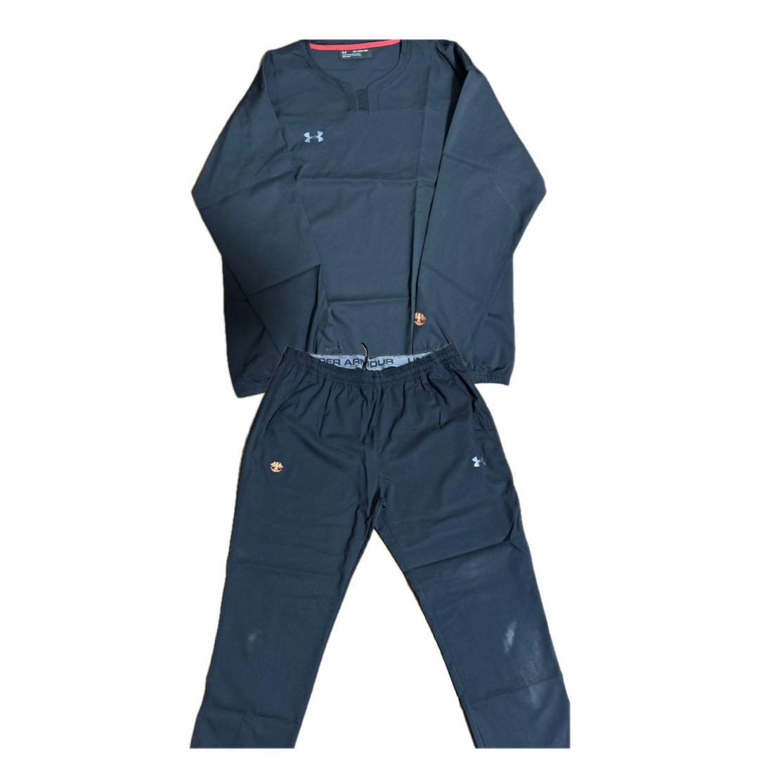 帝京大学　ラグビー　ヤッケ上下　黒