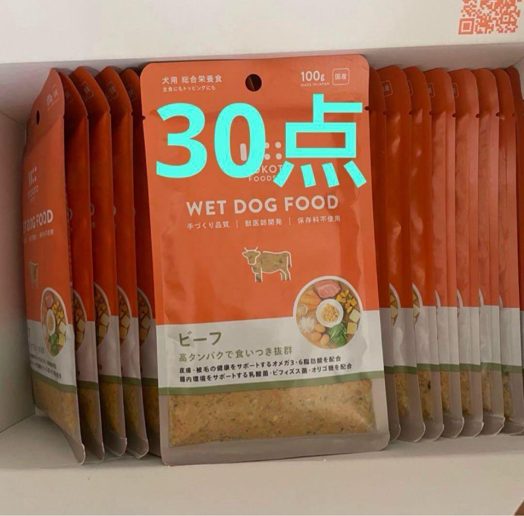 xy9722 ペトコトフーズ　PETOKOTO 犬用総合栄養食　ビーフ 30袋