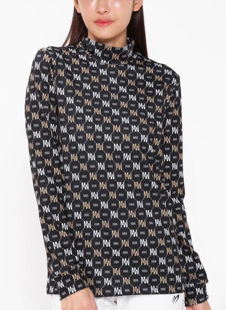 新品　マスターバニーエディション　ハイネック　長袖シャツ　裏起毛　モノグラム　0