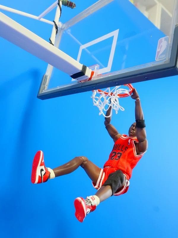 ダンクシュート ジオラマ模型 マイケルジョーダン風 NBA スラムダンク等に♪