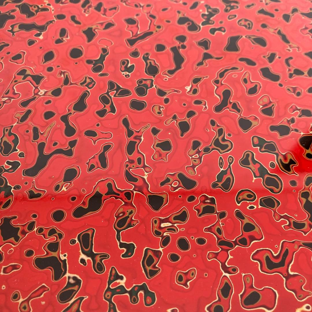 お盆　津軽塗　長手盆　角盆　トレイ　 唐塗 赤　キッチン雑貨　初節句　ひなまつり