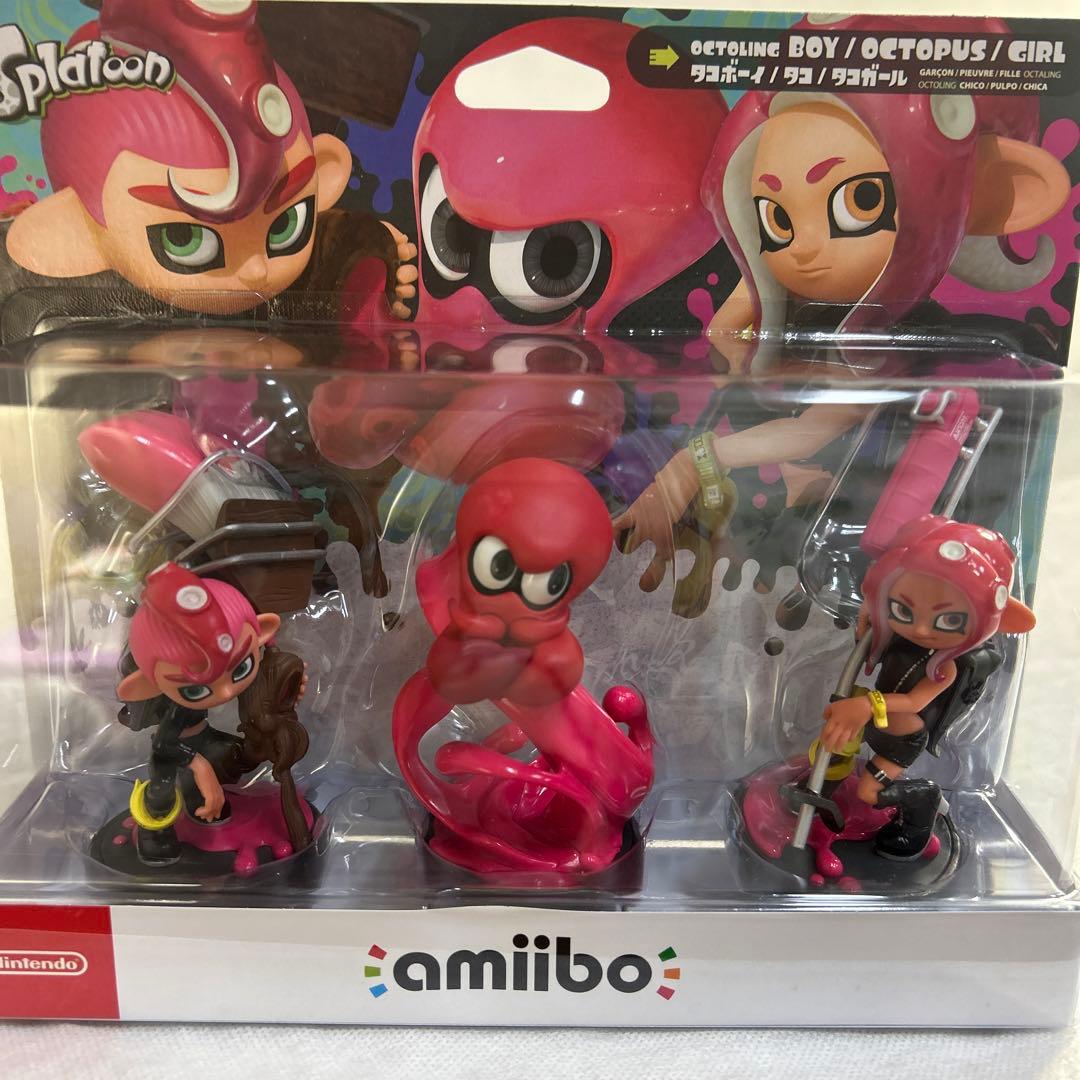 amiibo♡ トリプルセット ♡タコガール タコ タコボーイ スプラトゥーン