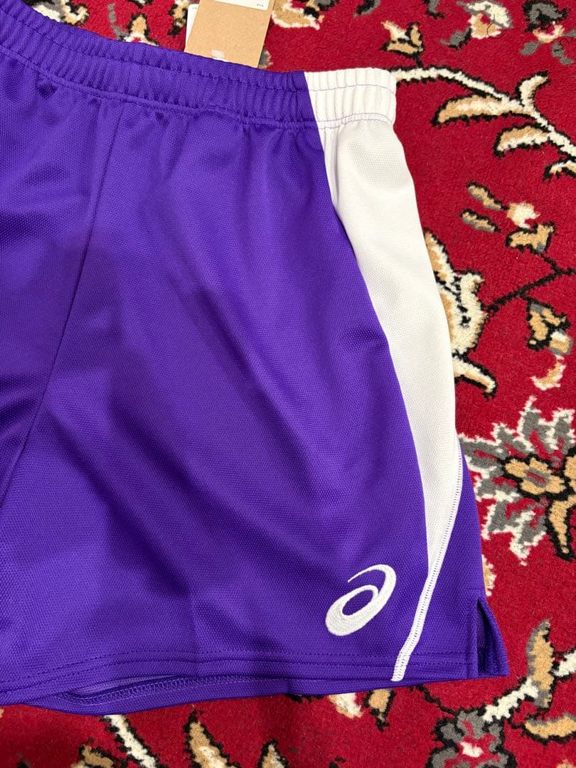 ★レトロパープル　ASICS　アシックス　バレーボール　ゲームパンツ　パンツ
