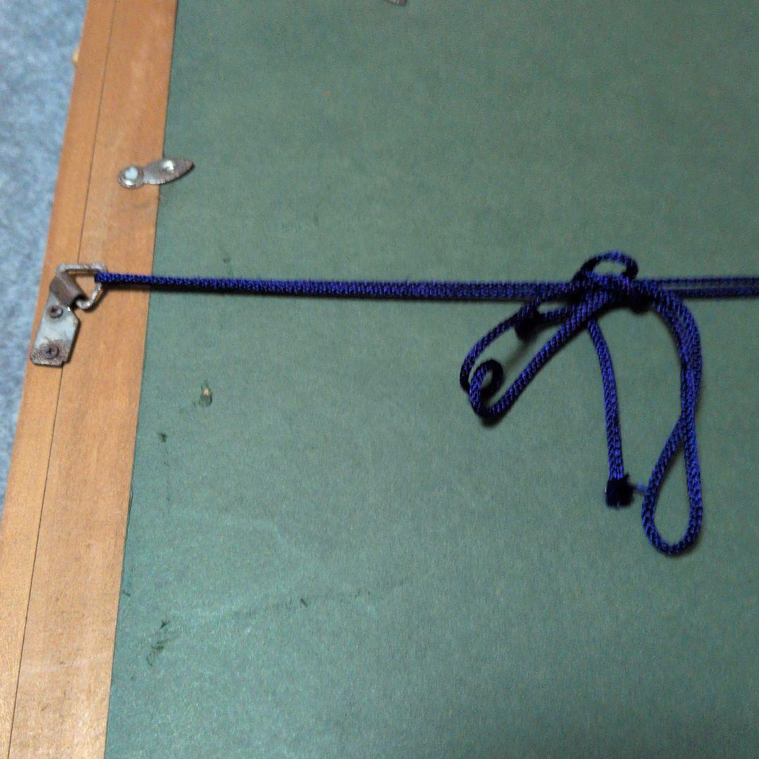 安田酔竹筆 朱竹画 木製額