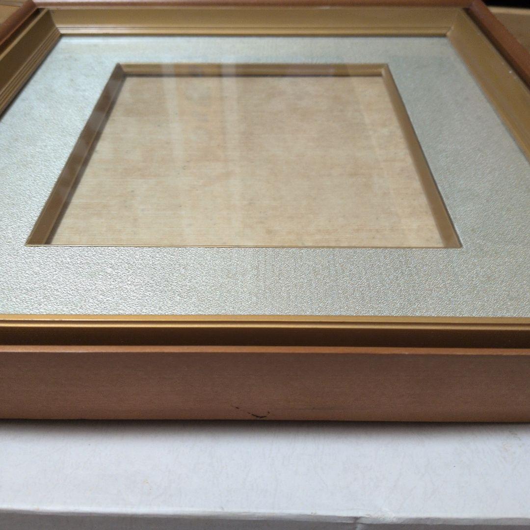 安田酔竹筆 朱竹画 木製額