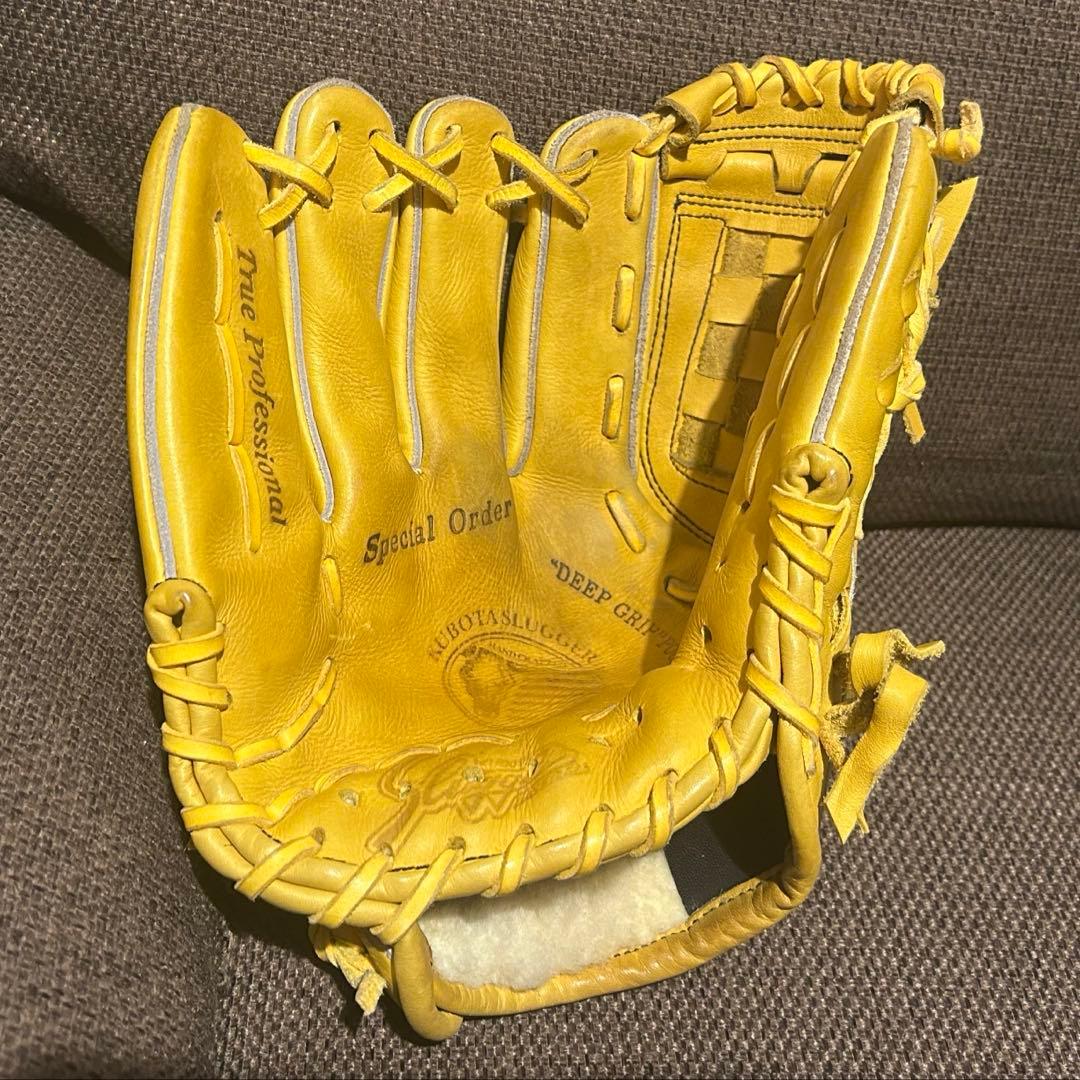 久保田スラッガー　軟式グローブ 左利きイエロー
